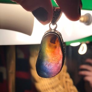 Brand New Rainbow Stone Glow Charm